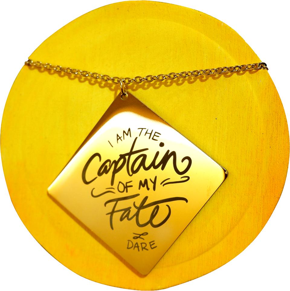 I Am The Captain of My Fate Necklace
