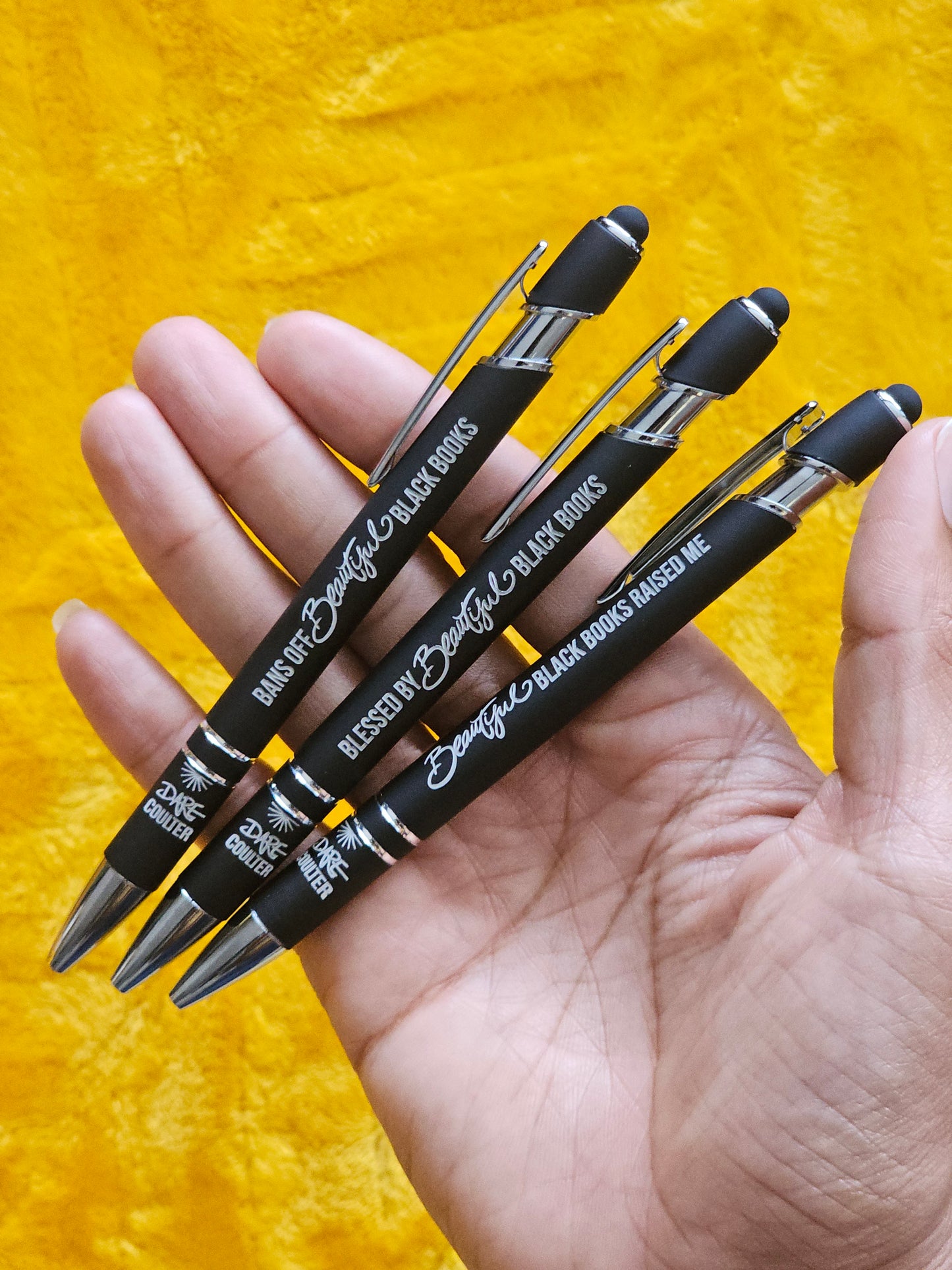 Beautiful Black Books - 3 Pen Set