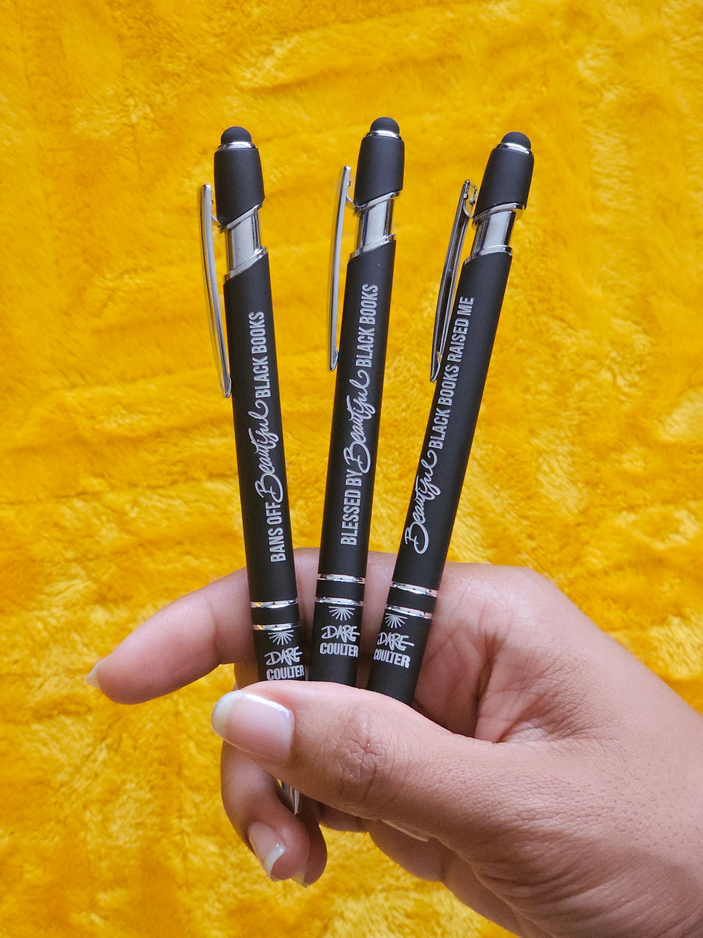 Beautiful Black Books - 3 Pen Set