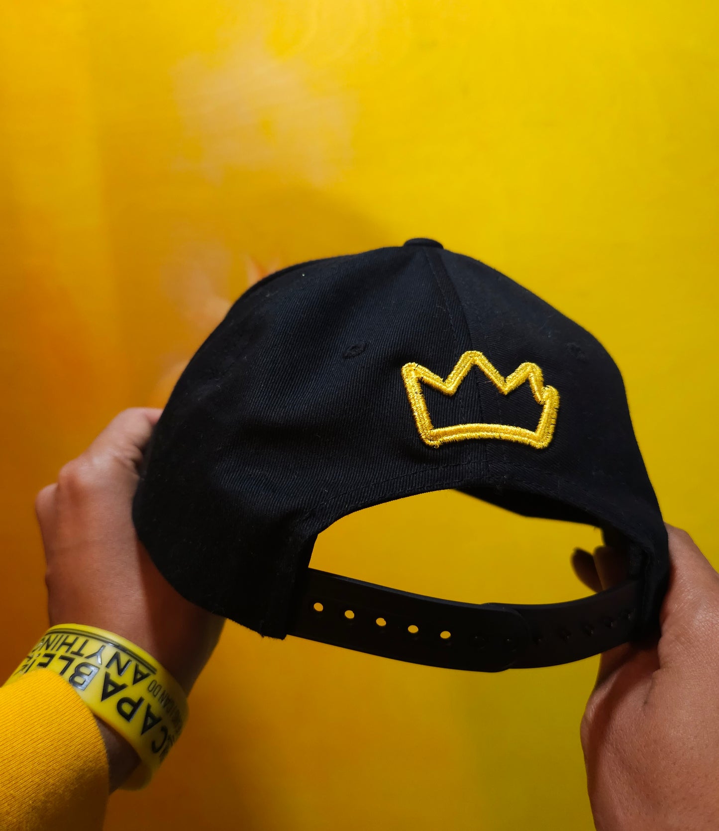 Honorable - yellow gold 3D Puff embroidered hat