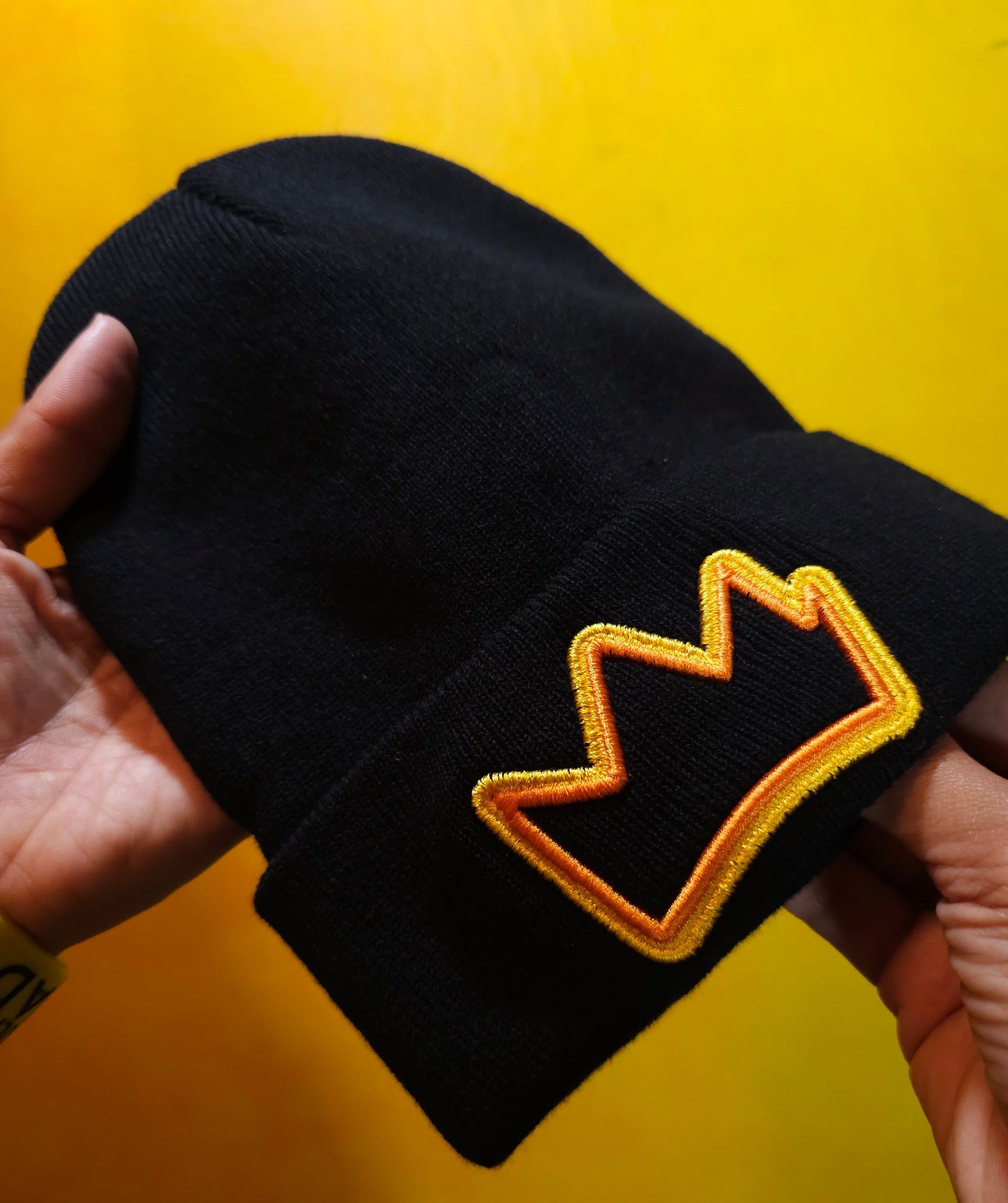 Crown - Raised Embroidery Beanie