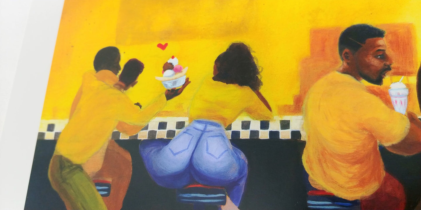 I is for Ice Cream offset print