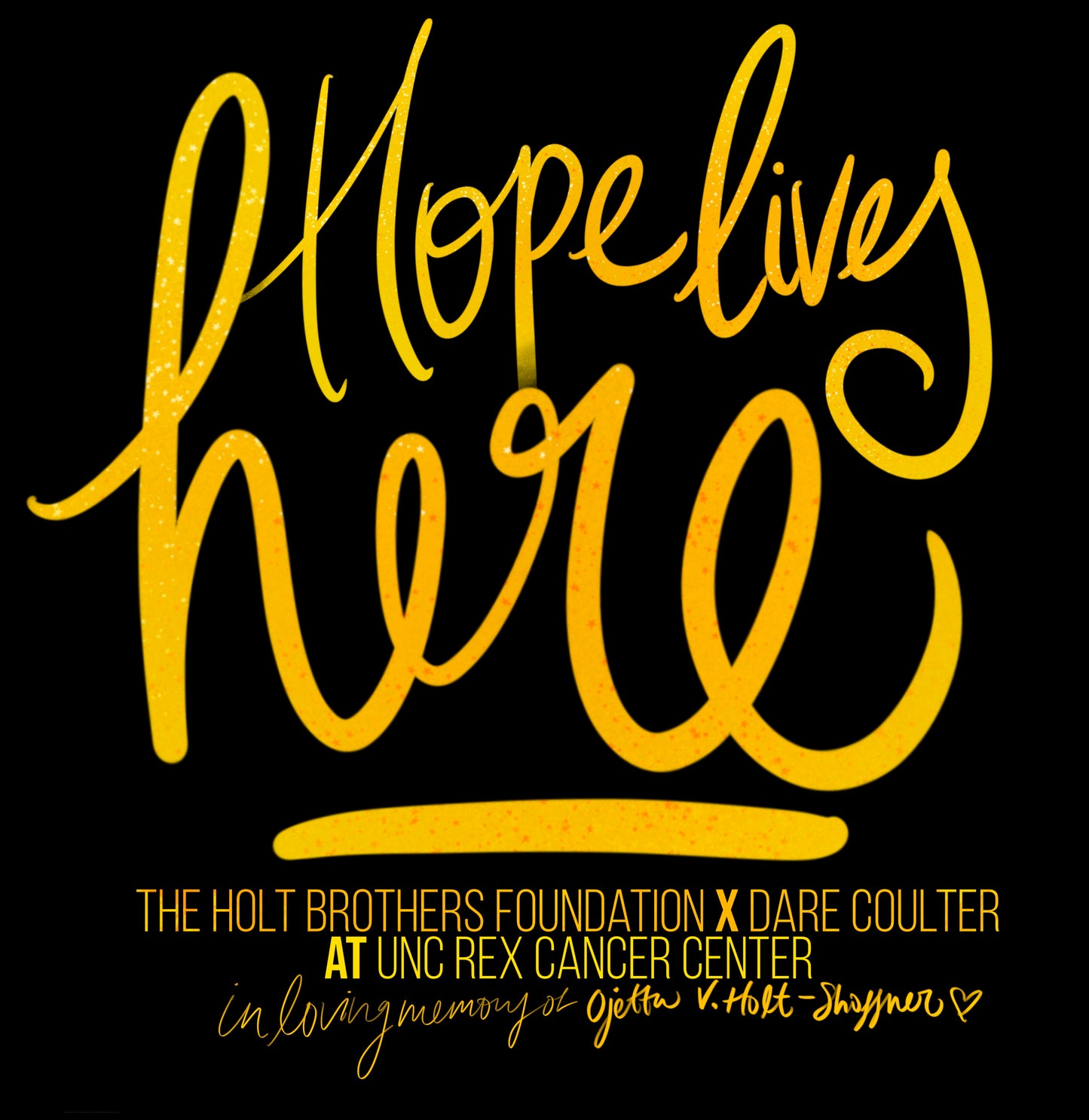 Hope Lives Here Youth Bella Canvas shirts