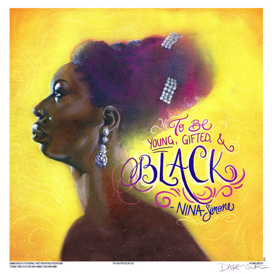 Nina Simone Giclee Print - To Be Young, Gifted, and Black