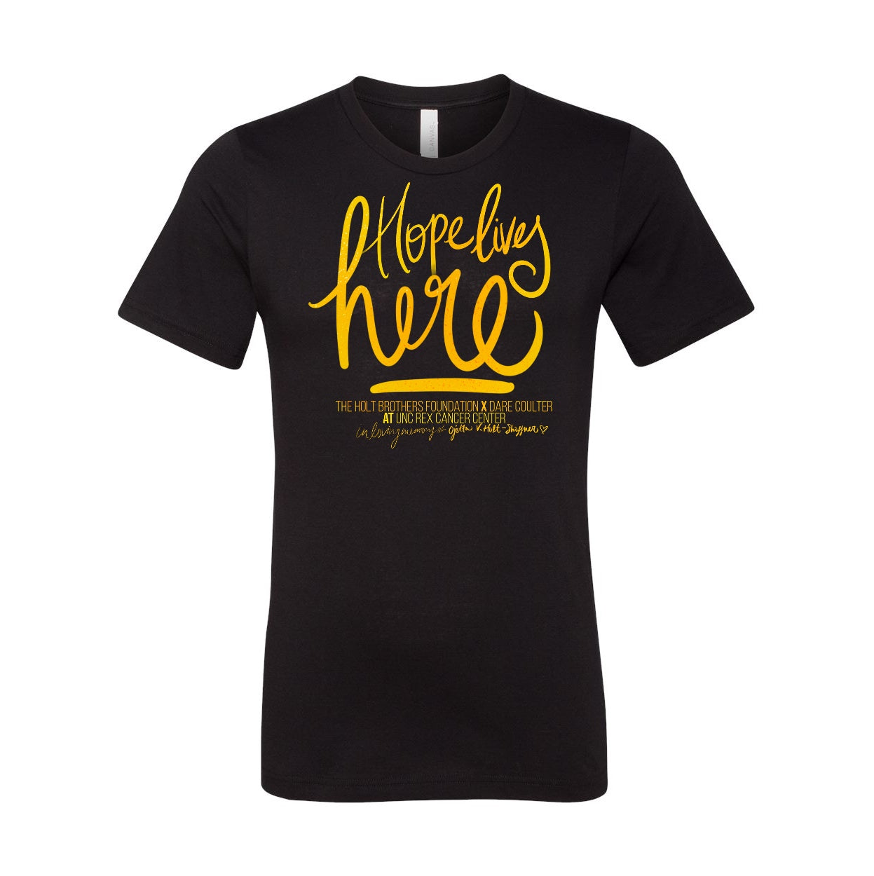 Hope Lives Here Adult Bella Canvas T Shirt