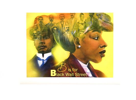 B is for Black Wall Street Giclee Print