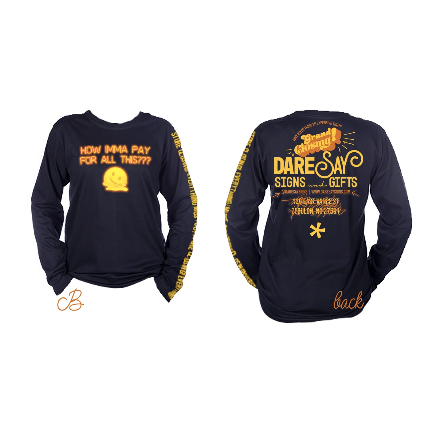 DareSay Signs Grand Closing Shirts!