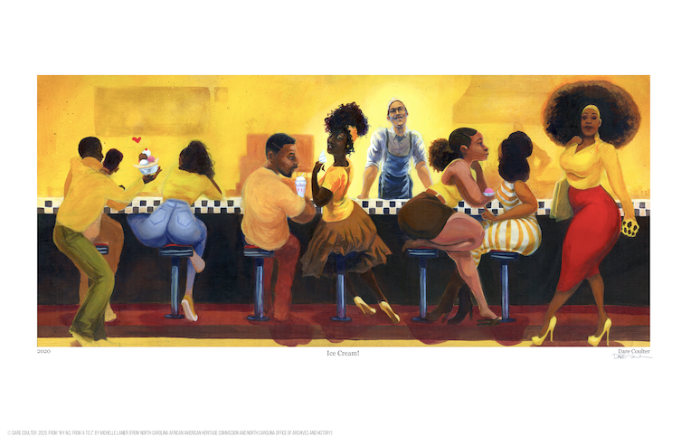 I is for Ice Cream offset print